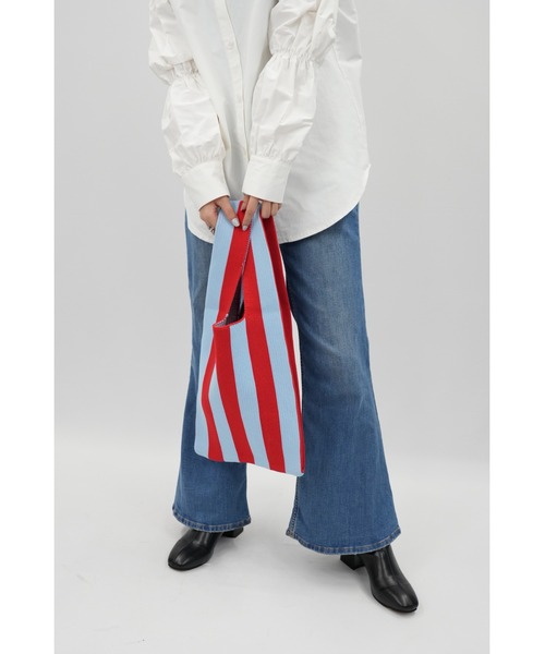 セール】【ZOZO限定】ストライプ ミニ トートバッグ バック
