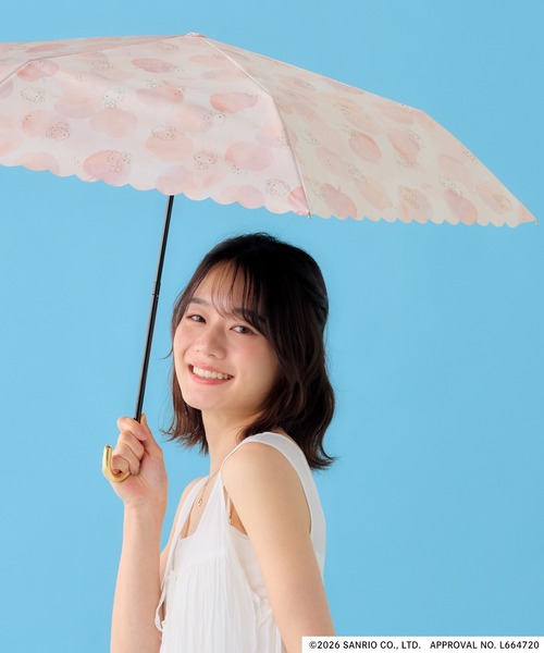 サンリオキャラクターズ 遮光水彩モチーフ ミニ 日傘 折りたたみ Wpc