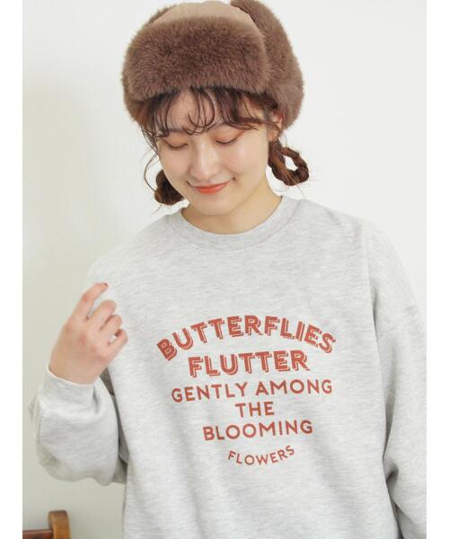 Samansa Mos2（サマンサ モスモス）の「柄アソートプリントスウェット（Tシャツ/カットソー・レディース・ピンク/ミント/グレー/サックスブルー/ブラック/キナリ・F）」の2枚目の写真