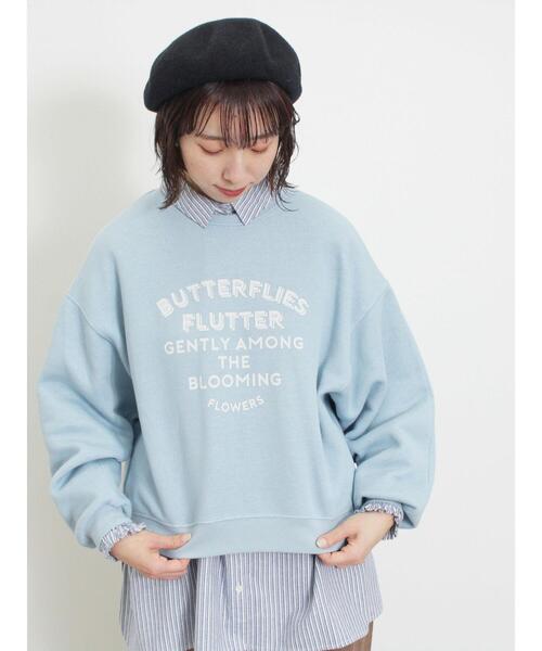 Samansa Mos2（サマンサ モスモス）の「柄アソートプリントスウェット（Tシャツ/カットソー・レディース・ピンク/ミント/グレー/サックスブルー/ブラック/キナリ・F）」の5枚目の写真