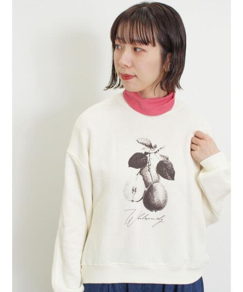 Samansa Mos2（サマンサ モスモス）の「柄アソートプリントスウェット（Tシャツ/カットソー・レディース・ピンク/ミント/グレー/サックスブルー/ブラック/キナリ・F）」の3枚目の写真