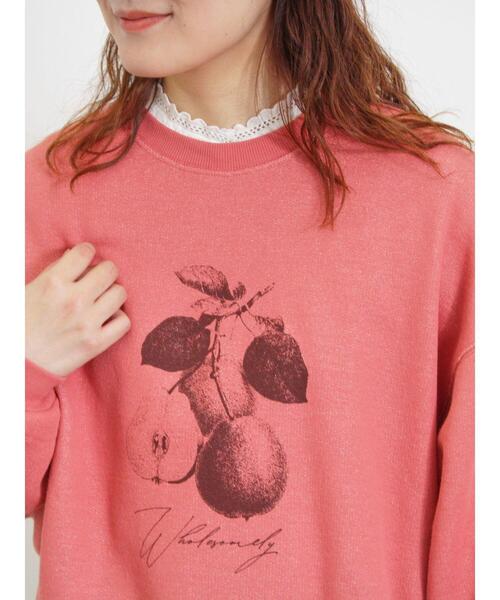 Samansa Mos2（サマンサ モスモス）の「柄アソートプリントスウェット（Tシャツ/カットソー・レディース・ピンク/ミント/グレー/サックスブルー/ブラック/キナリ・F）」の7枚目の写真