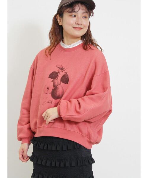 Samansa Mos2（サマンサ モスモス）の「柄アソートプリントスウェット（Tシャツ/カットソー・レディース・ピンク/ミント/グレー/サックスブルー/ブラック/キナリ・F）」の9枚目の写真