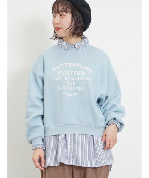 Samansa Mos2（サマンサ モスモス）の「柄アソートプリントスウェット（Tシャツ/カットソー・レディース・ピンク/ミント/グレー/サックスブルー/ブラック/キナリ・F）」の17枚目の写真