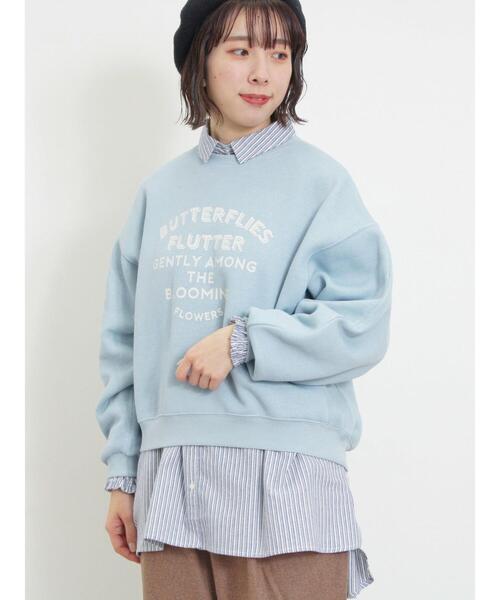 Samansa Mos2（サマンサ モスモス）の「柄アソートプリントスウェット（Tシャツ/カットソー・レディース・ピンク/ミント/グレー/サックスブルー/ブラック/キナリ・F）」の18枚目の写真