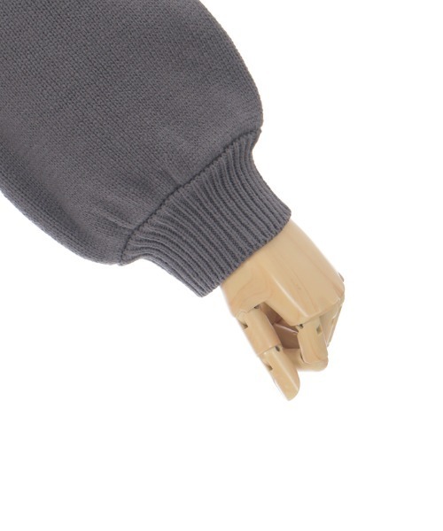 axes femme（アクシーズファム）の「リボン襟ニットミニワンピ（チュニック・レディース・ピンク/チャコール/サックスブルー・FREE）」の10枚目の写真