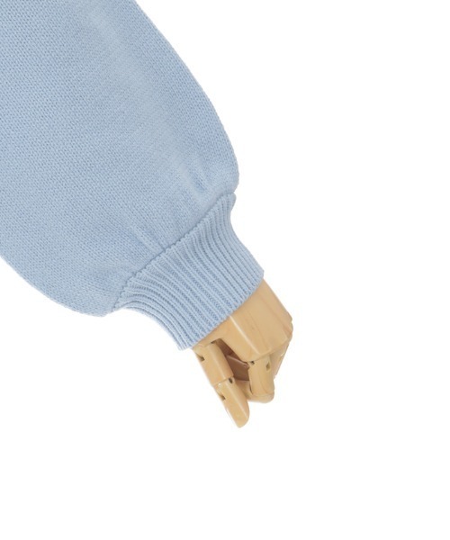 axes femme（アクシーズファム）の「リボン襟ニットミニワンピ（チュニック・レディース・ピンク/チャコール/サックスブルー・FREE）」の19枚目の写真