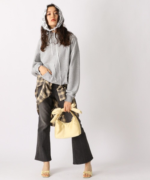 FOREVER 21（フォーエバー トゥエンティーワン）の「【2025SS】チェックフーディービッグシャツ（シャツ/ブラウス・レディース・レッド/ネイビー/ベージュ・FREE）」の17枚目の写真