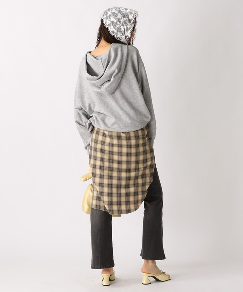 FOREVER 21（フォーエバー トゥエンティーワン）の「【2025SS】チェックフーディービッグシャツ（シャツ/ブラウス・レディース・レッド/ネイビー/ベージュ・FREE）」の18枚目の写真