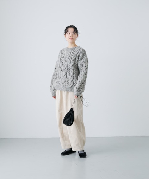 かぐれ(カグレ)の「コーデュロイボリュームパンツ(その他パンツ・レディース・アイボリー/グレー系その他/ブルー・FREE)」の6枚目の写真