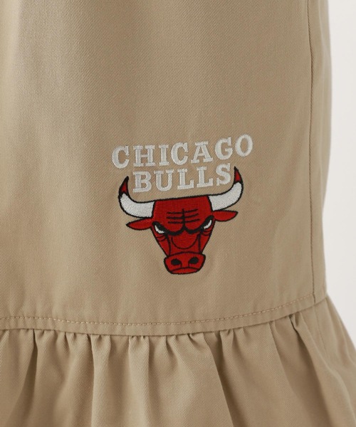 NBA(エヌビーエー)の「【NBA】<セットアップ対応>別注/ツイルフリルロングスカート(スカート・レディース・ベージュ/ブルー・FREE)」の15枚目の写真