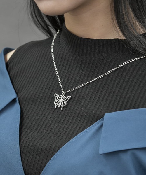 axes femme POETIQUE(アクシーズファムポエティック)の「レイヤードオリエンタルシャツ(シャツ/ブラウス・レディース・グレー/ブラック/ブルーグリーン・MEDIUM)」の7枚目の写真