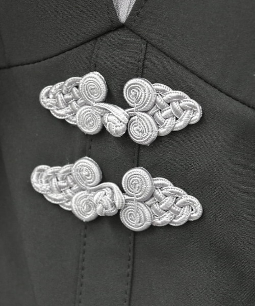 axes femme POETIQUE(アクシーズファムポエティック)の「レイヤードオリエンタルシャツ(シャツ/ブラウス・レディース・グレー/ブラック/ブルーグリーン・MEDIUM)」の9枚目の写真