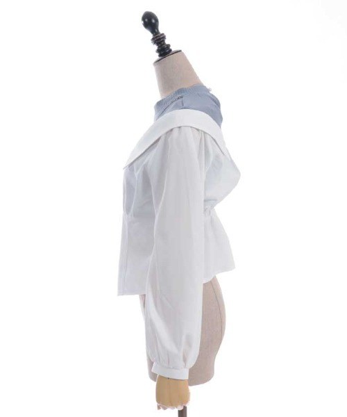 axes femme POETIQUE(アクシーズファムポエティック)の「レイヤードオリエンタルシャツ(シャツ/ブラウス・レディース・グレー/ブラック/ブルーグリーン・MEDIUM)」の14枚目の写真