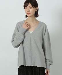 LAKOLE | Vネック裏毛プルオーバー / 319500(Tシャツ/カットソー)
