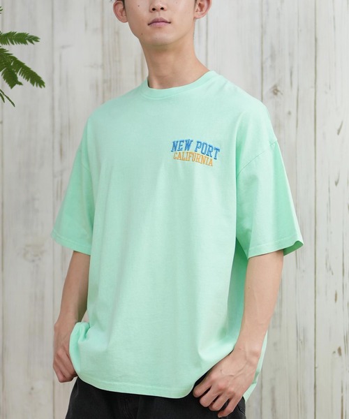 ムラサキスポーツ（ムラサキスポーツ）の「【ムラサキスポーツ限定】DEAR LAUREL/ディアローレル Tシャツ 半袖 ワンポイント シンプル CAL PIG EMB TEE D25S2104（Tシャツ/カットソー・メンズ・ホワイト/ブラック/サックスブルー/ブラック系その他/ミント/サーモンピンク・M/L/XL）」の4枚目の写真