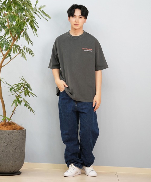 ムラサキスポーツ（ムラサキスポーツ）の「【ムラサキスポーツ限定】DEAR LAUREL/ディアローレル Tシャツ 半袖 ワンポイント シンプル CAL PIG EMB TEE D25S2104（Tシャツ/カットソー・メンズ・ホワイト/ブラック/サックスブルー/ブラック系その他/ミント/サーモンピンク・M/L/XL）」の17枚目の写真