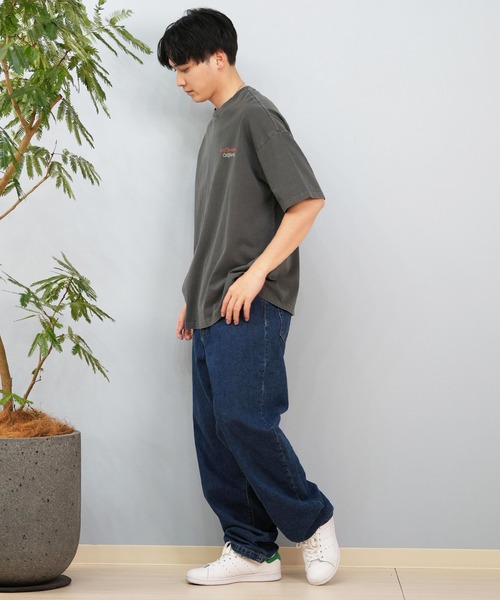 ムラサキスポーツ（ムラサキスポーツ）の「【ムラサキスポーツ限定】DEAR LAUREL/ディアローレル Tシャツ 半袖 ワンポイント シンプル CAL PIG EMB TEE D25S2104（Tシャツ/カットソー・メンズ・ホワイト/ブラック/サックスブルー/ブラック系その他/ミント/サーモンピンク・M/L/XL）」の18枚目の写真