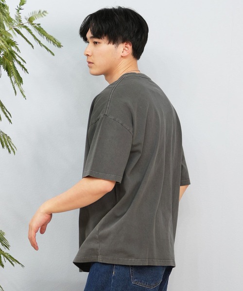 ムラサキスポーツ（ムラサキスポーツ）の「【ムラサキスポーツ限定】DEAR LAUREL/ディアローレル Tシャツ 半袖 ワンポイント シンプル CAL PIG EMB TEE D25S2104（Tシャツ/カットソー・メンズ・ホワイト/ブラック/サックスブルー/ブラック系その他/ミント/サーモンピンク・M/L/XL）」の14枚目の写真