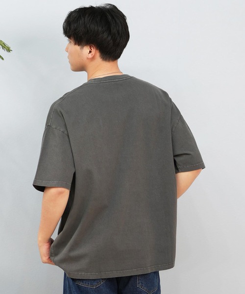 ムラサキスポーツ（ムラサキスポーツ）の「【ムラサキスポーツ限定】DEAR LAUREL/ディアローレル Tシャツ 半袖 ワンポイント シンプル CAL PIG EMB TEE D25S2104（Tシャツ/カットソー・メンズ・ホワイト/ブラック/サックスブルー/ブラック系その他/ミント/サーモンピンク・M/L/XL）」の15枚目の写真