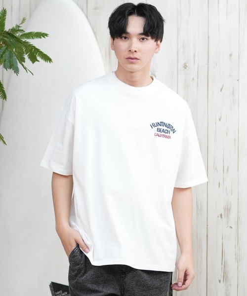 ムラサキスポーツ（ムラサキスポーツ）の「【ムラサキスポーツ限定】DEAR LAUREL/ディアローレル Tシャツ 半袖 ワンポイント シンプル CAL PIG EMB TEE D25S2104（Tシャツ/カットソー・メンズ・ホワイト/ブラック/サックスブルー/ブラック系その他/ミント/サーモンピンク・M/L/XL）」の7枚目の写真