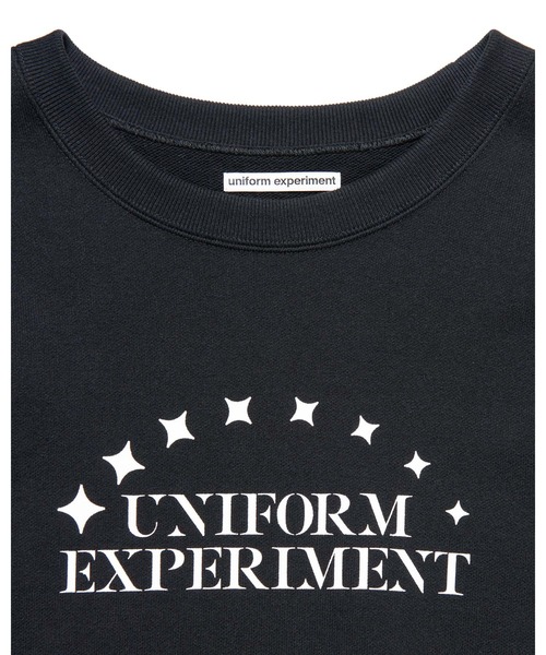 uniform experiment（ユニフォームエクスペリメント）の「STENCIL LOGO SWEATSHIRT（スウェット・メンズ・ネイビー/ライトグレー/ブラック・1/2/3/4）」の5枚目の写真