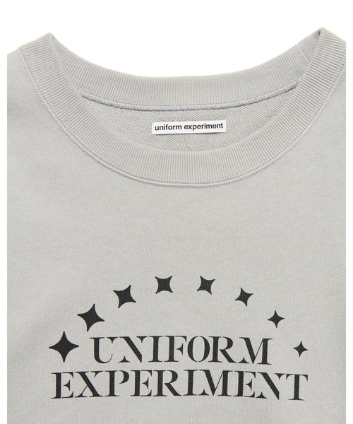 uniform experiment（ユニフォームエクスペリメント）の「STENCIL LOGO SWEATSHIRT（スウェット・メンズ・ネイビー/ライトグレー/ブラック・1/2/3/4）」の7枚目の写真