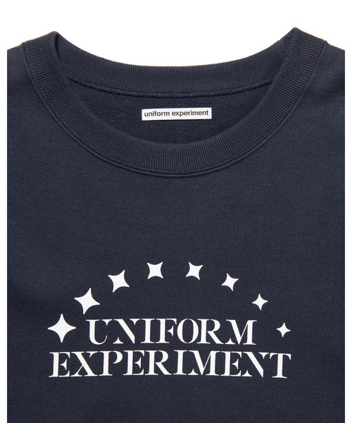 uniform experiment（ユニフォームエクスペリメント）の「STENCIL LOGO SWEATSHIRT（スウェット・メンズ・ネイビー/ライトグレー/ブラック・1/2/3/4）」の9枚目の写真