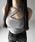 me+em select�i�~�[���Z���N�g�j�́u�y �Rcolor �^ �J�b�v�t �z�N���X�l�b�N�J�b�g�A�E�g�L���~�\�[�� �^ cross neck cutout camisole�i�L���~�\�[���j�v�b�O���[