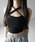 me+em select�i�~�[���Z���N�g�j�́u�y �Rcolor �^ �J�b�v�t �z�N���X�l�b�N�J�b�g�A�E�g�L���~�\�[�� �^ cross neck cutout camisole�i�L���~�\�[���j�v�b�u���b�N
