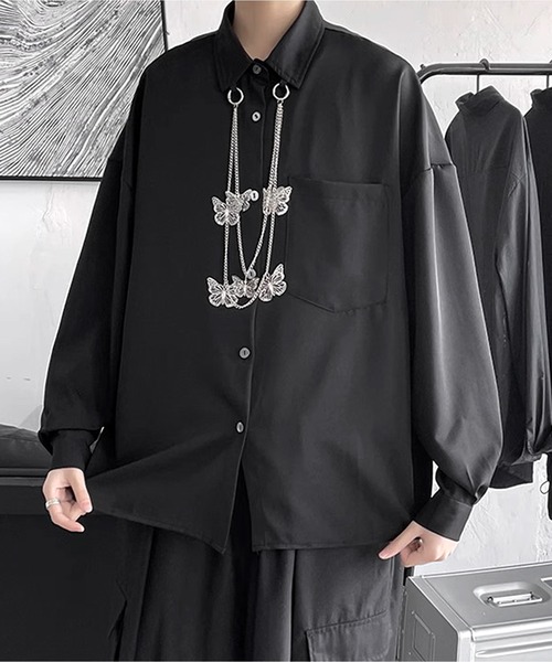 BENEDICT トロミ チェーン付き オーバーサイズシャツ（シャツ