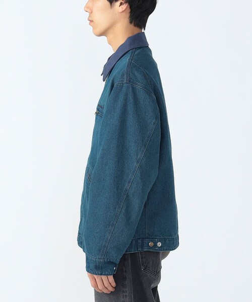 BEAMS HEART（ビームスハート）の「GMS コットンダック ショートブルゾン（ブルゾン・メンズ・ブラウン/インディゴブルー・LARGE/MEDIUM/SMALL）」の21枚目の写真