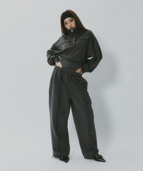 kolor カラー　コンクリートテリー　スウェット　19ss CORNER PRINTING | Comfort Colors コンフォートカラーズ 6.4 oz