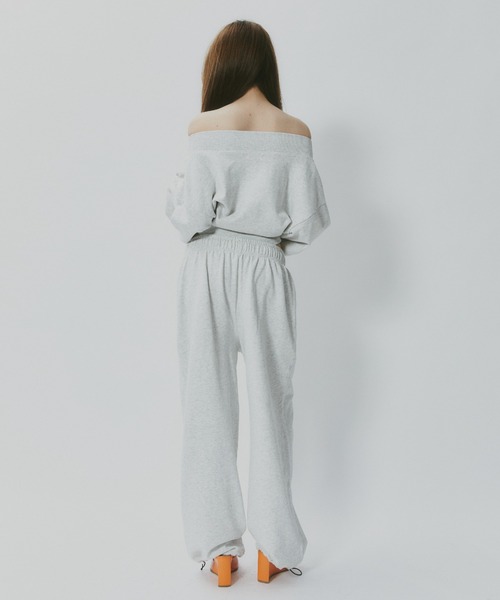 BLONDEY（ブロンディ）の「ドローコード付きセンターラインスウェットパンツ（スウェットパンツ・レディース・グレー/チャコールグレー/イエロー・FREE）」の19枚目の写真