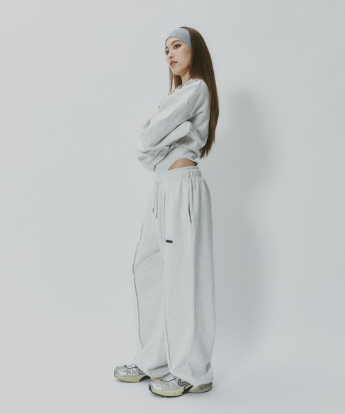 BLONDEY（ブロンディ）の「ドローコード付きセンターラインスウェットパンツ（スウェットパンツ・レディース・グレー/チャコールグレー/イエロー・FREE）」の21枚目の写真