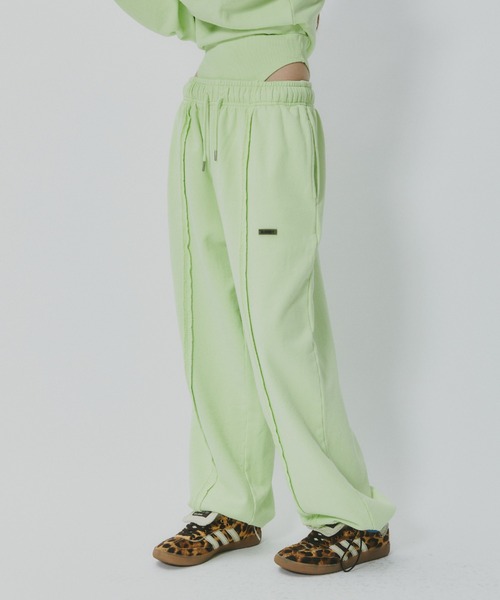 BLONDEY（ブロンディ）の「ドローコード付きセンターラインスウェットパンツ（スウェットパンツ・レディース・グレー/チャコールグレー/イエロー・FREE）」の9枚目の写真