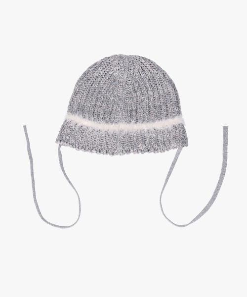 kaorinomori（カオリノモリ）の「kaorinomori アールニット シア / カオリノモリ（ニットキャップ/ビーニー・レディース・ライトブルー/グレー/クリーム・FREE）」の8枚目の写真