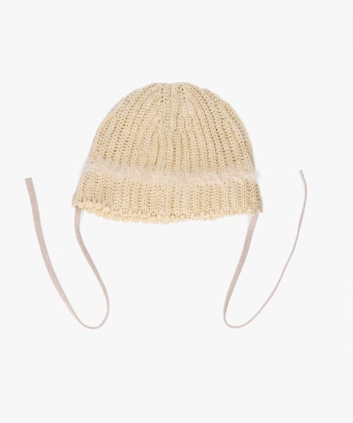 kaorinomori（カオリノモリ）の「kaorinomori アールニット シア / カオリノモリ（ニットキャップ/ビーニー・レディース・ライトブルー/グレー/クリーム・FREE）」の16枚目の写真