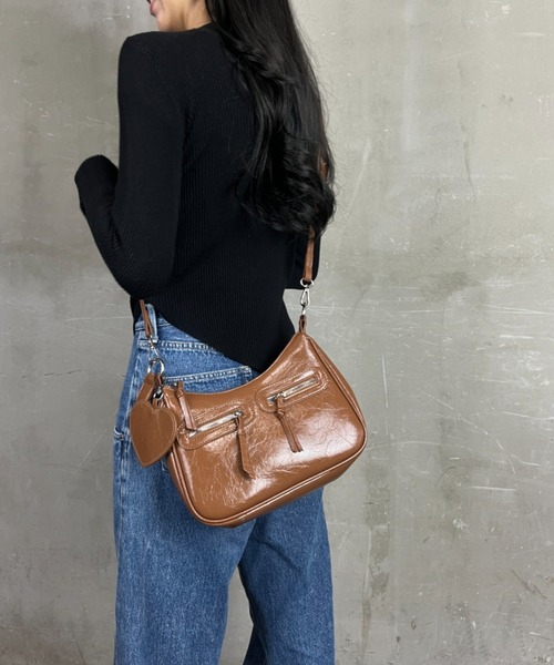 ALDO☆オーシャンチャーム付☆ショルダーバッグ Frankiewoven セール】 【2WAY】合皮ミニショルダーバッグ （ショルダーバッグ