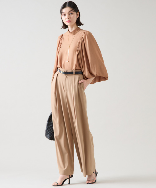 Tiara（ティアラ）の「ギャザーパフドルマンブラウス（シャツ/ブラウス・レディース・ベージュ/ピンク/オフホワイト・FREE）」の21枚目の写真