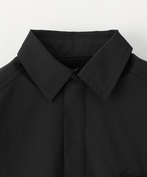 WILD THINGS（ワイルドシングス）の「【別注】＜WILD THINGS＞ショートスリーブ ジップ シャツ / キッズ 110cm-130cm（シャツ/ブラウス・キッズ・オリーブ/ブラック・XS(110-120cm)/S(120-130cm)）」の5枚目の写真