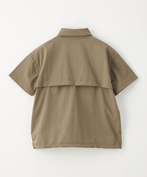 WILD THINGS（ワイルドシングス）の「【別注】＜WILD THINGS＞ショートスリーブ ジップ シャツ / キッズ 110cm-130cm（シャツ/ブラウス・キッズ・オリーブ/ブラック・XS(110-120cm)/S(120-130cm)）」の16枚目の写真