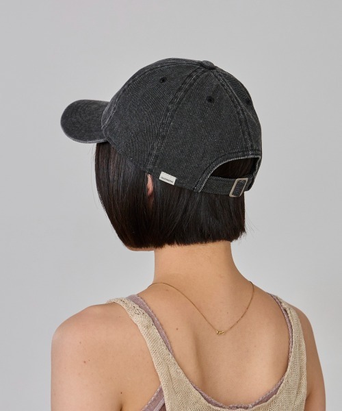 OVERRIDE(オーバーライド)の「OVERRIDE PIGMENT TWILL WASH CAP / オーバーライド(キャップ・レディース・ブラック/ネイビー/ブルー・57~59cm)」の6枚目の写真