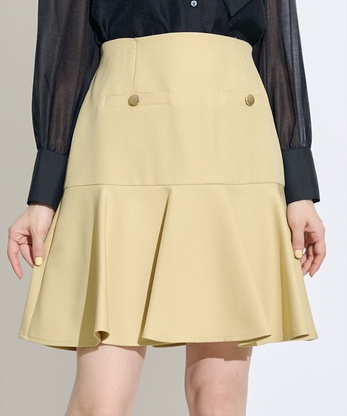 SWINGLE（スウィングル）の「金ボタンカルゼペプラムミニスカート（スカート・レディース・ネイビー/イエロー/ブルー・SMALL/MEDIUM）」の16枚目の写真
