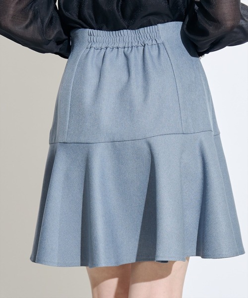 SWINGLE（スウィングル）の「金ボタンカルゼペプラムミニスカート（スカート・レディース・ネイビー/イエロー/ブルー・SMALL/MEDIUM）」の12枚目の写真