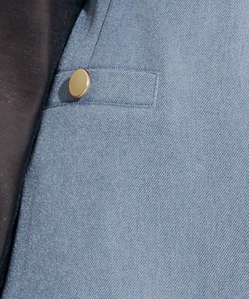 SWINGLE（スウィングル）の「金ボタンカルゼペプラムミニスカート（スカート・レディース・ネイビー/イエロー/ブルー・SMALL/MEDIUM）」の13枚目の写真