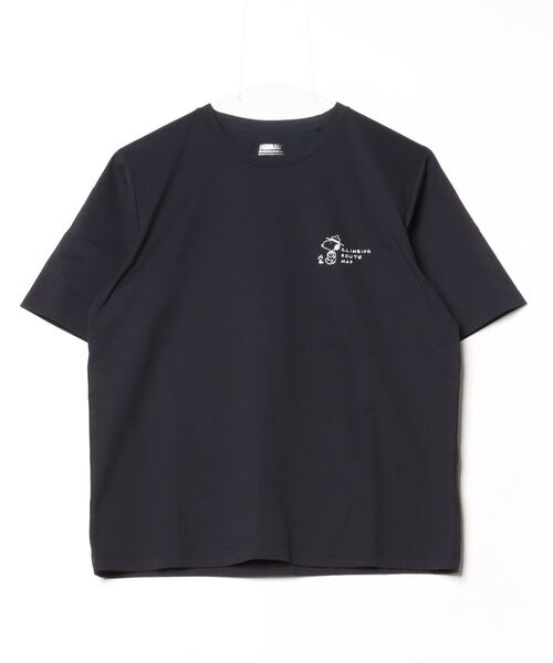 PEANUTS(ピーナッツ)の「ピーナッツ グラフィック半袖T 等高線(スヌーピー)(Tシャツ/カットソー・レディース・ブラック/オフホワイト・M/L/XL/S)」の1枚目の写真