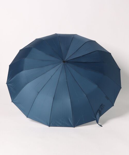 Waterfront(ウォーターフロント)の「16RIB Folding Umbrella 60cm 16本骨 耐風長傘(折りたたみ傘・メンズ・ネイビー/ブラック・FREE)」の16枚目の写真