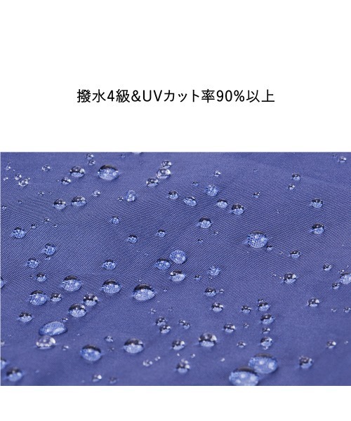 Waterfront(ウォーターフロント)の「16RIB Folding Umbrella 60cm 16本骨 耐風長傘(折りたたみ傘・メンズ・ネイビー/ブラック・FREE)」の5枚目の写真