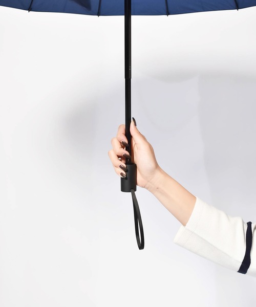 Waterfront(ウォーターフロント)の「16RIB Folding Umbrella 60cm 16本骨 耐風長傘(折りたたみ傘・メンズ・ネイビー/ブラック・FREE)」の20枚目の写真